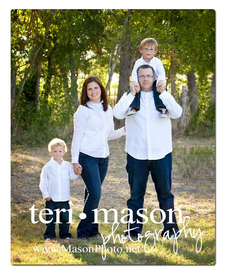 outdoor family photo session