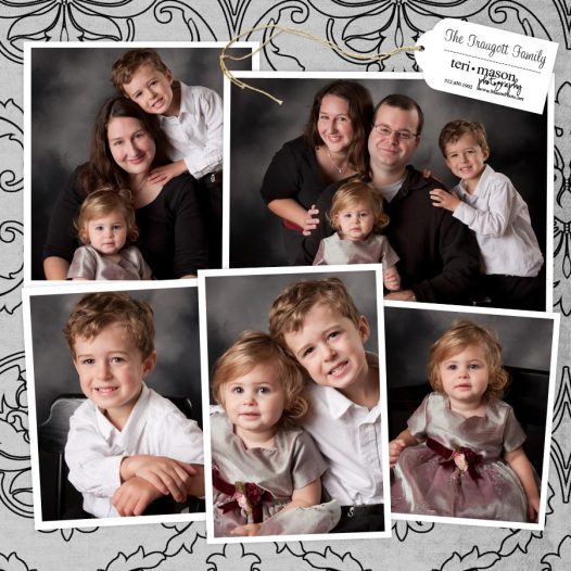 family portraits in studio, Austin, TX